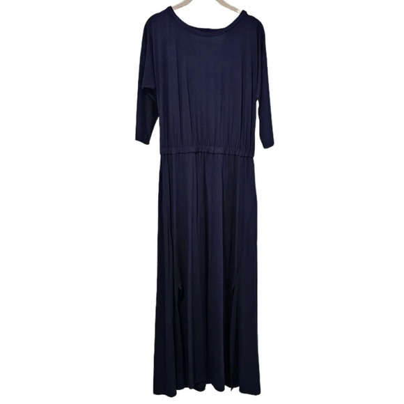 Soft Surroundings Sloane Navy Blue Maxi Dress - Picture 2 of 10